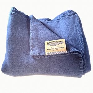 Vintage Faribault Woolen Mills Wool Blanket - Twin Size